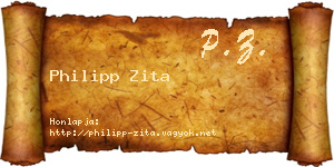 Philipp Zita névjegykártya