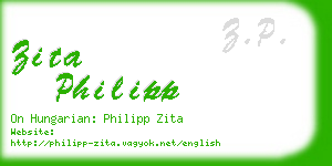 zita philipp business card